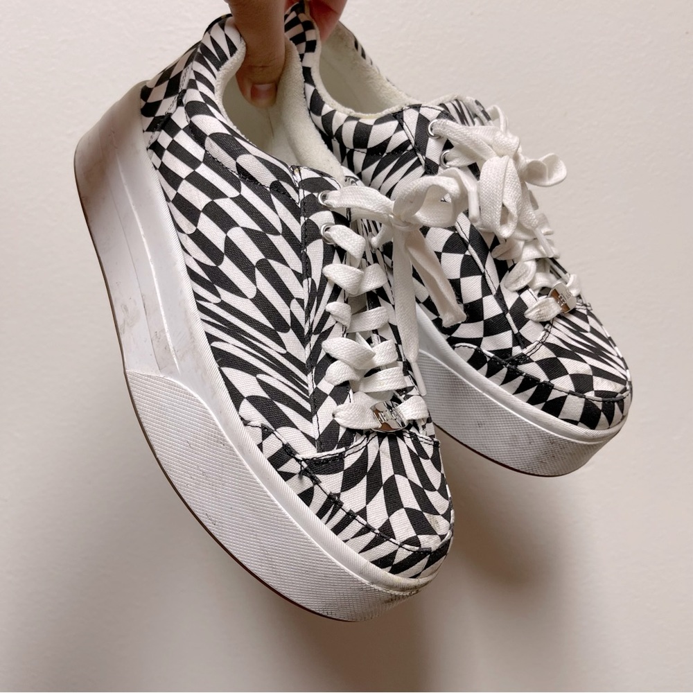 Checkered Platform Sneakers